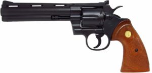 タナカ Colt パイソン 6インチ R-MODEL HW(黒・木のグリップのリボルバー)