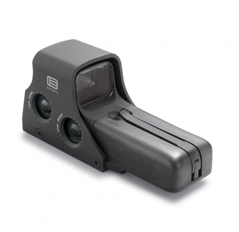 ホロサイトの例（EOTech の黒のホロサイト）