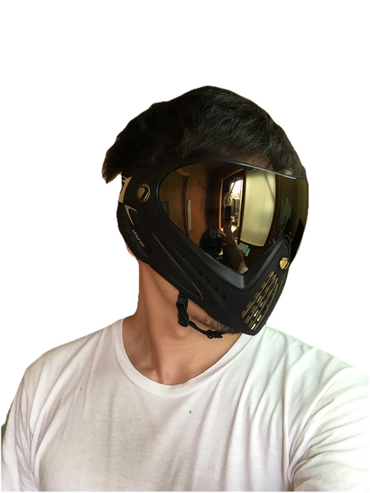管理人がDYE i5マスクを着用した画像