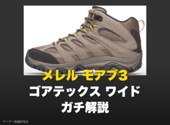 メレル モアブ3 ミッド ゴアテックス ワイドの僕のレビュー!モアブ2との違いも解説