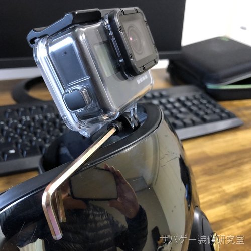 管理人のGoPro Super Suit ハウジング(HERO5を入れた状態)