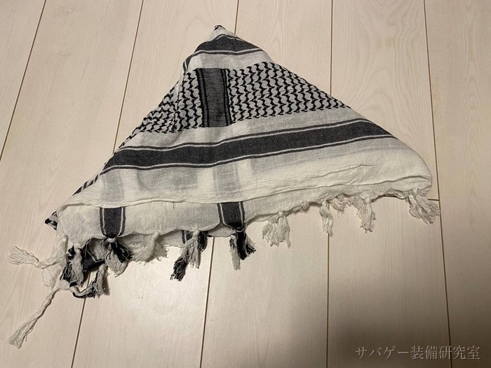 管理人のRothco シュマグ(白黒)の綿の生地