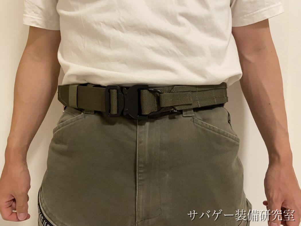 TAILOR JAPAN デューティーベルトを装着した管理人(コブラバックル)
