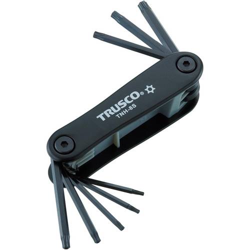 トラスコ中山 ヘックスローブレンチセット ナイフ式 TNH8S(トルクス8本組)