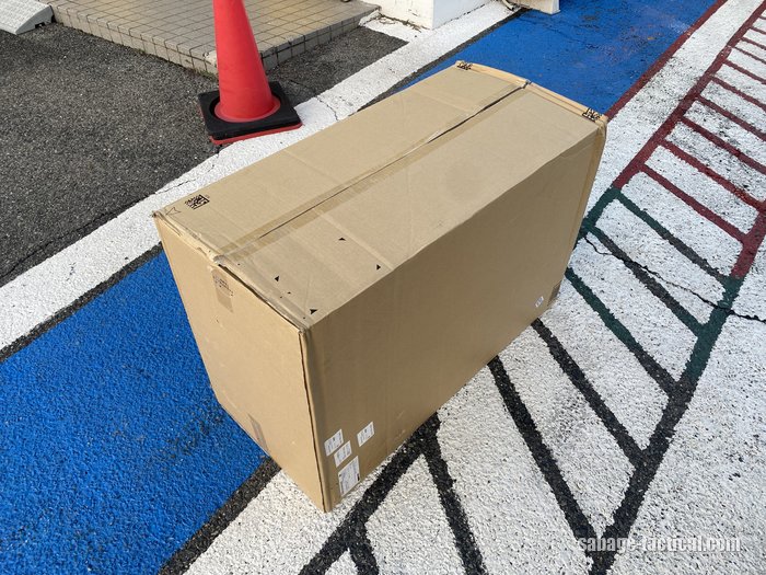 管理人の家にHK416D デルタカスタムが届いたときの段ボール