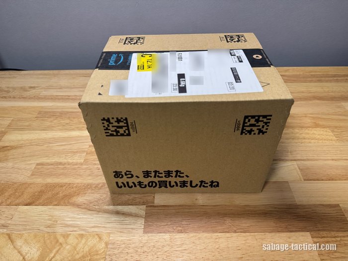 OneTigris 耳保護付きメッシュフェイスガードが届いたAmazonの段ボール箱