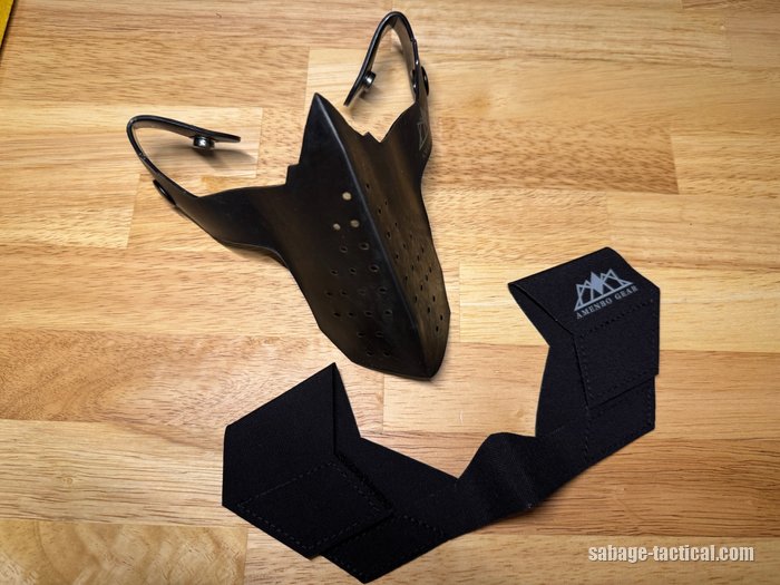 管理人が使っている田村装備開発 S.A.S FACE GUARD Gen.2の本体と【AMENBO GEAR】ADDITIONAL PAD（ブラック）